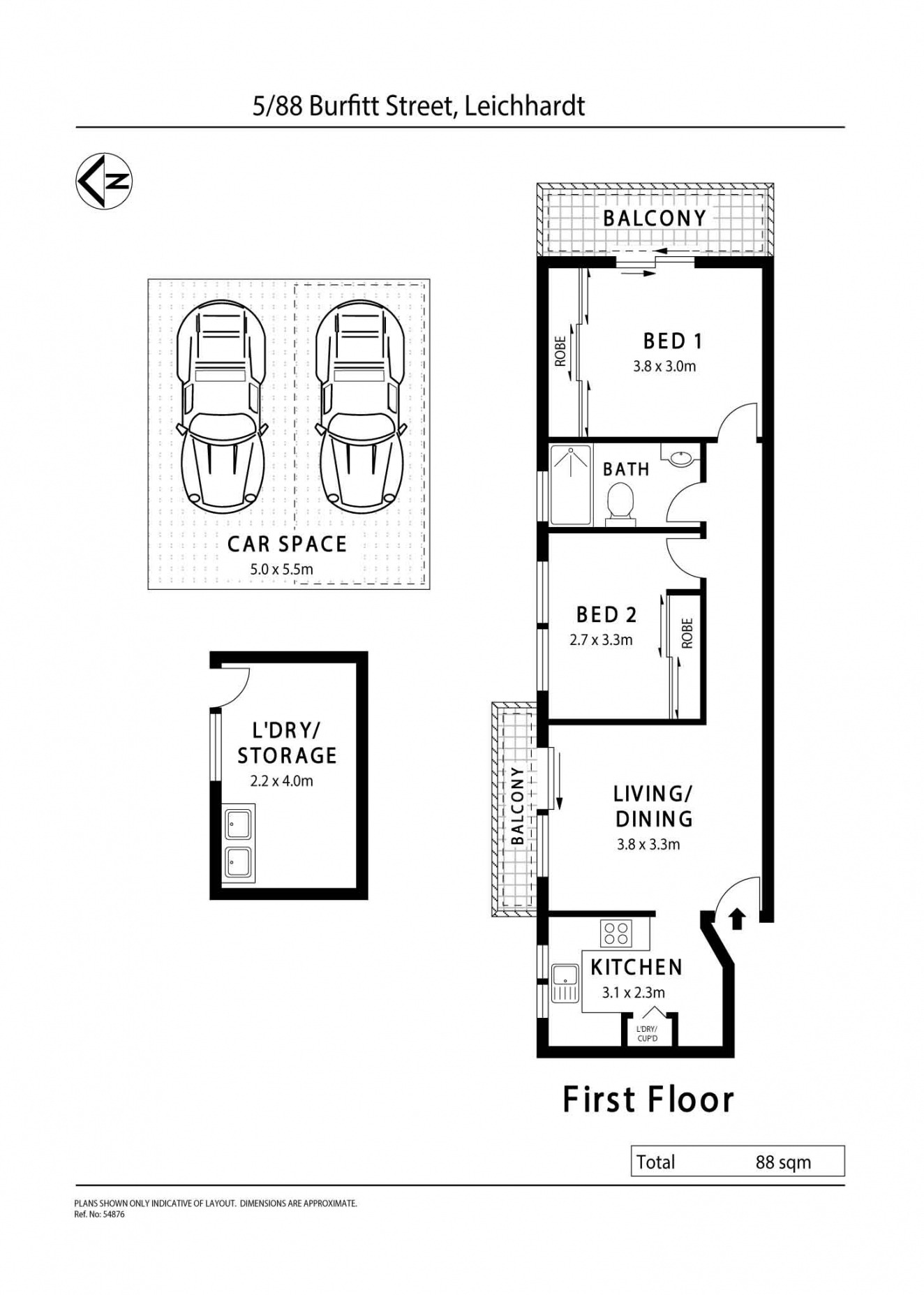 5/88 Burfitt Street, Leichhardt Leased by Hudson McHugh - image 1